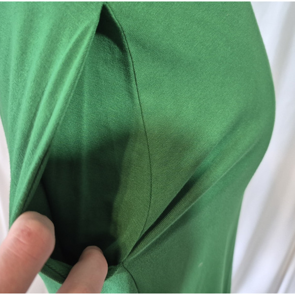 Boden Square Neck Green Jersey Mini Dress US 2 - Picture 7 of 10